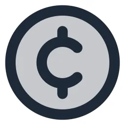 Cent Circle Duotone Icon