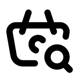 Basket Search Line Icon