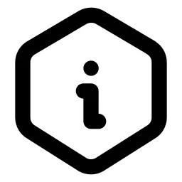 Info Hexagon Line Icon