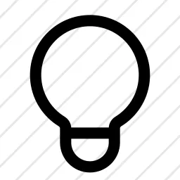 Light Bulb Simple Idea Icon