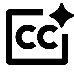 Closed Captioning Ai Line Icon