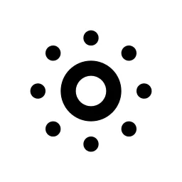 Brightness Down Line Icon