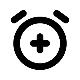 Alarm Plus Line Icon