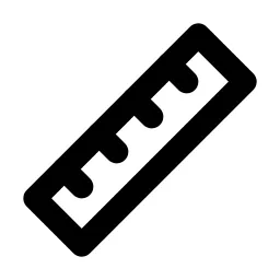 Ruler 2 Line Icon