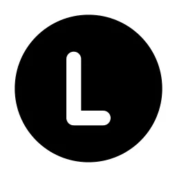 Circle Letter L Icon