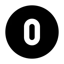Circle Number 0 Icon