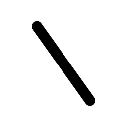 Backslash Line Icon