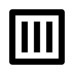 Layout Vertical Line Icon