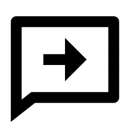 Chat Forward Line Icon
