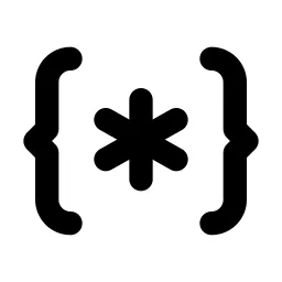 Code Asterisk Line Icon