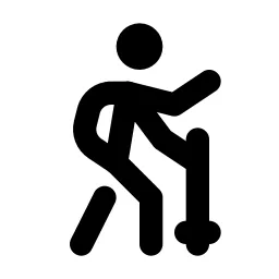 Trekking Line Icon