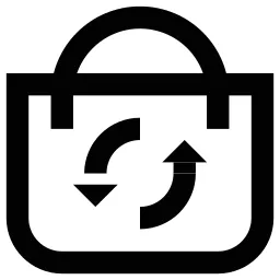 Shopping Bag Recycle Icon