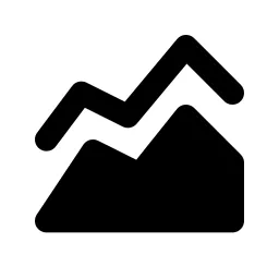 Chart Area Line Icon