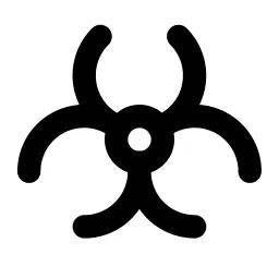 Biohazard Line Icon