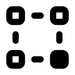 Transform Point Bottom Right Line Icon
