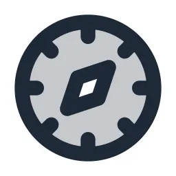 Compass 3 Duotone Icon