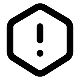 Alert Hexagon Line Icon