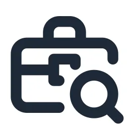 Briefcase Search Line Icon