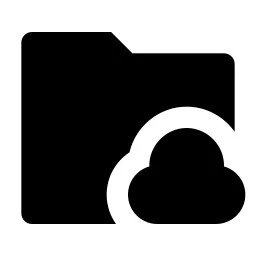 Folder Cloud Fill Icon