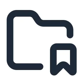 Folder Bookmark Line Icon