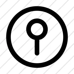 Pin Circle Location Icon