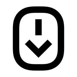 Scroll To Bottom Line Icon