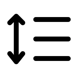 Line Space Icon