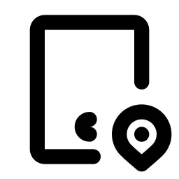 Device Tablet Pin Line Icon