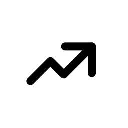 Arrow Trending Up Duo Icon