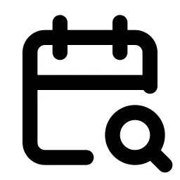 Calendar Search Line Icon