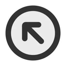 Arrow Up Left Circle Duotone Icon