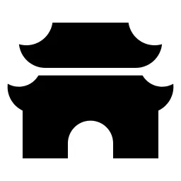 Ancient Gate Fill Icon