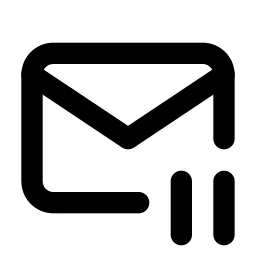 Mail Pause Line Icon