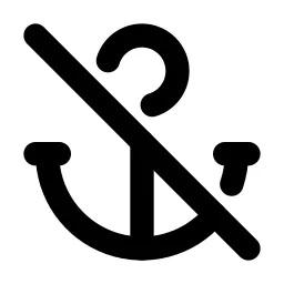 Anchor Off Line Icon