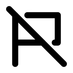 Flag 2 Off Line Icon