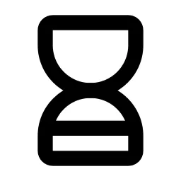Hourglass Low Line Icon