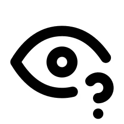 Eye Question Line Icon