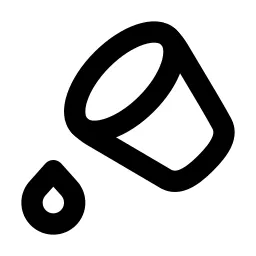 Bucket Droplet Line Icon