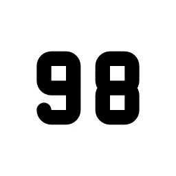 Number 98 Small Line Icon
