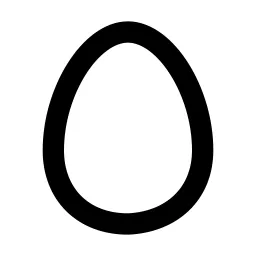 Egg Line Icon