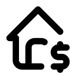 Home Dollar Line Icon