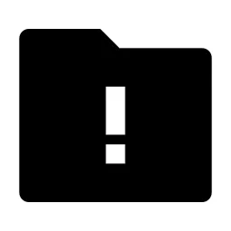 Folder Warning Fill Icon
