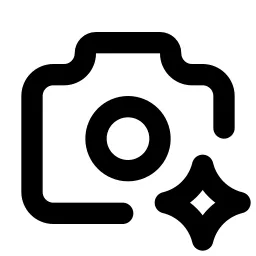 Camera Spark Line Icon