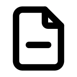 File Minus Line Icon