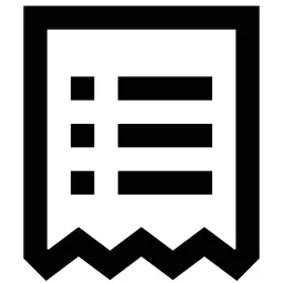 Receipt List Icon