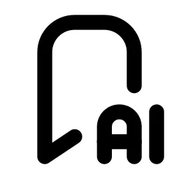 Bookmark Ai Line Icon