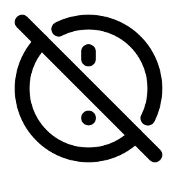 Alert Circle Off Line Icon