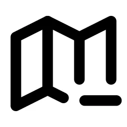 Map Minus Line Icon