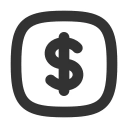 Dollar Square Icon
