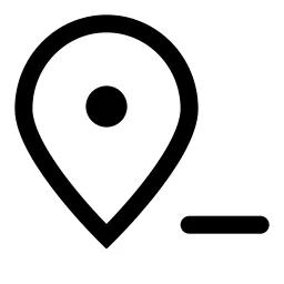 Map Pin Minus Icon